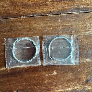 NWT 40 mm Sterling Silver Hoop Earrings